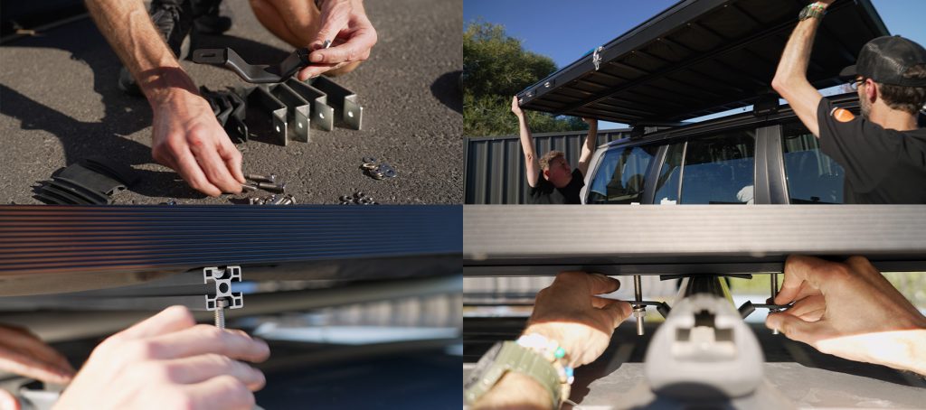 Image showing rooftop tent installation details.