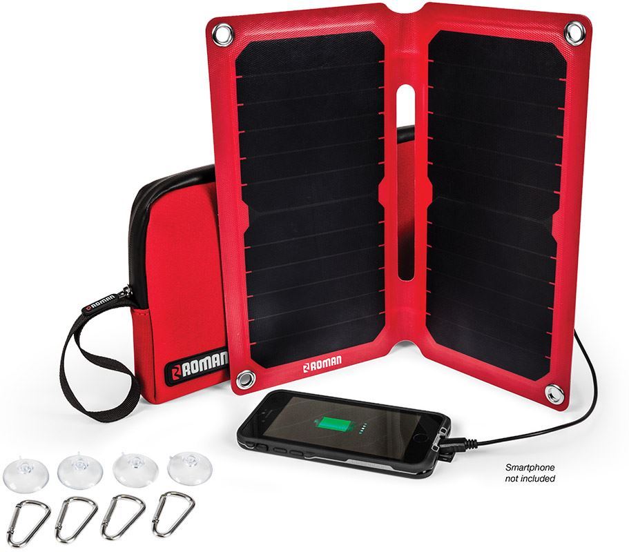 RomanPWRGRID 13W Solar Charger Kit Snowys Outdoors